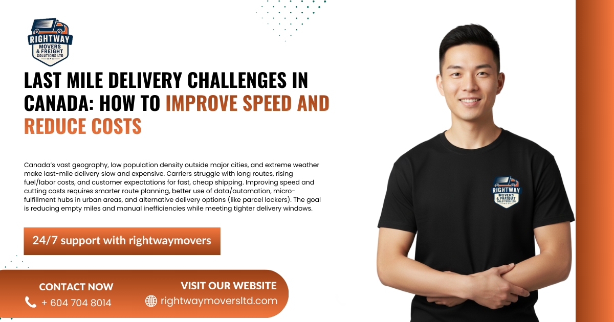 Last Mile Delivery Challenges in Canada: How to Improve Speed and Reduce Costs